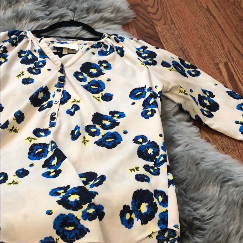 Yumi Kim floral blouse 3/4 length